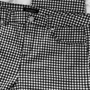 Charter Club Checkered Gingham Cropped Pants 10P